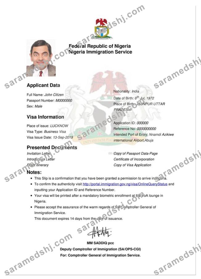 NIGERIA e-visa